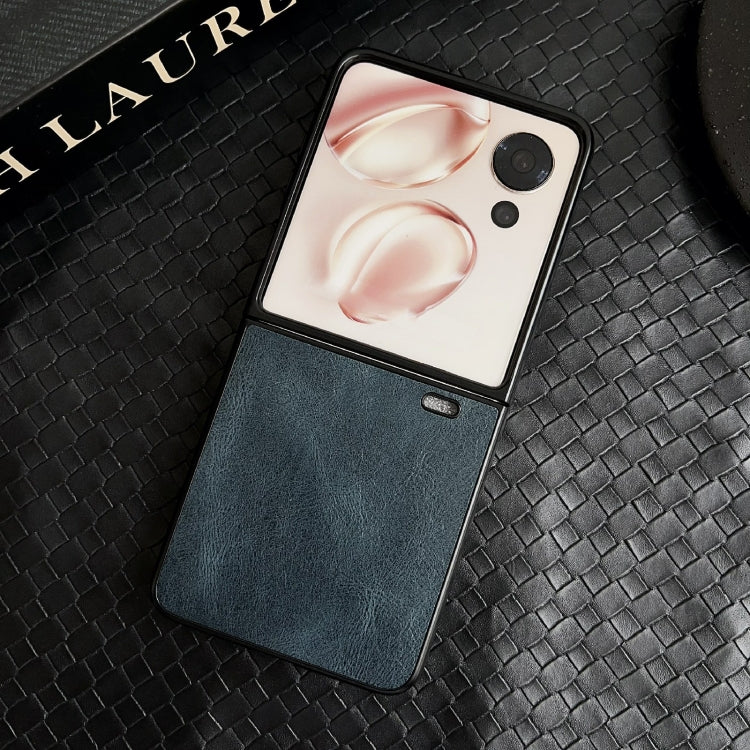 For Honor Magic V Flip Crazy Horse Texture Folding PU Phone Case