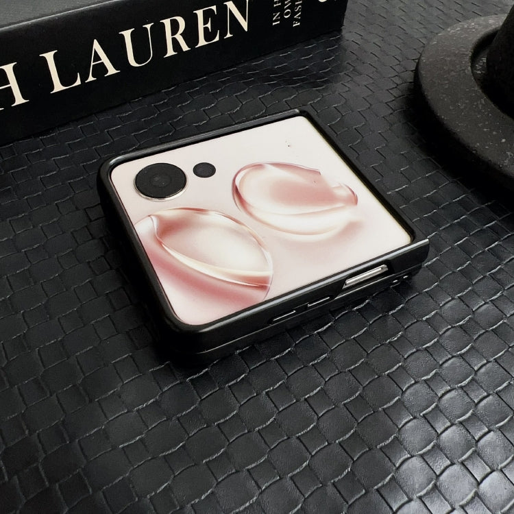 For Honor Magic V Flip Crazy Horse Texture Folding PU Phone Case