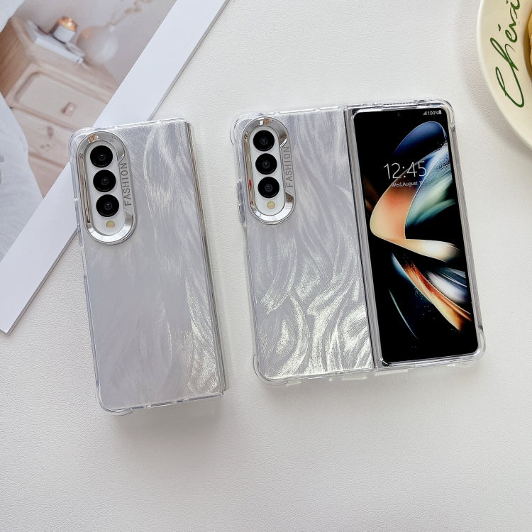 For Samsung Galaxy Z Fold4 5G Electroplating PC Airbag Shockproof Phone Case