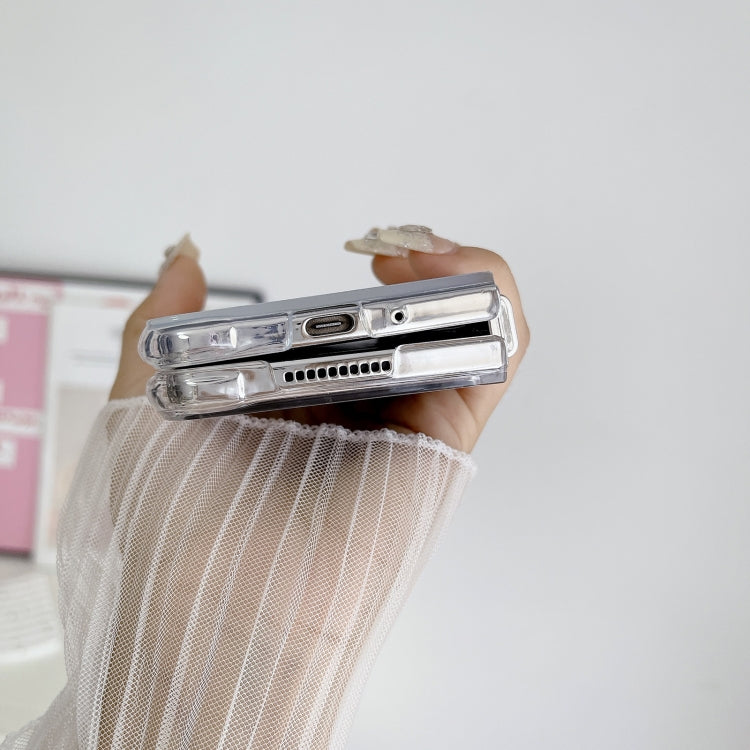 For Samsung Galaxy Z Fold4 5G Electroplating PC Airbag Shockproof Phone Case