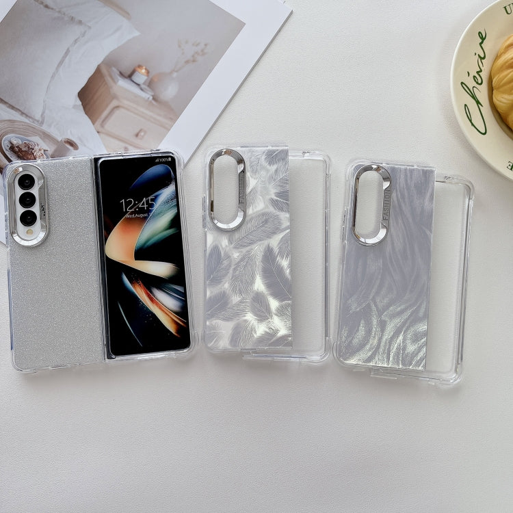 For Samsung Galaxy Z Fold5 5G Electroplating PC Airbag Shockproof Phone Case