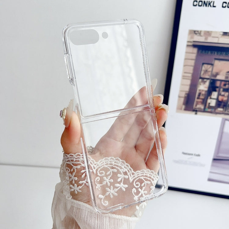 For Samsung Galaxy Z Flip6 / Flip7 FE Integrated PC Phone Case - Transparent