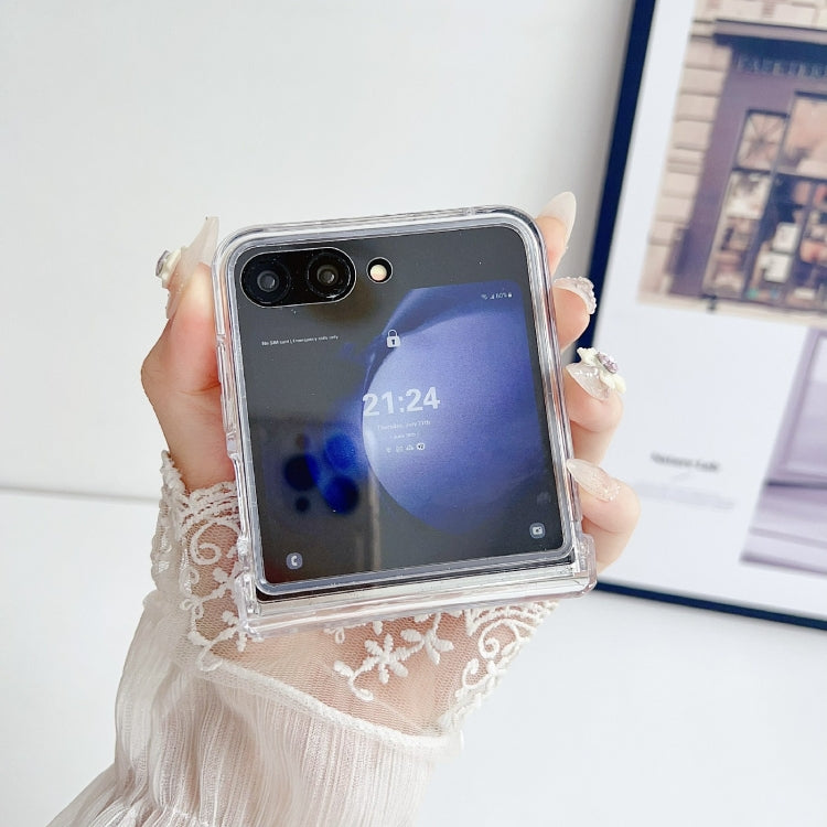 For Samsung Galaxy Z Flip6 / Flip7 FE Integrated PC Phone Case - Transparent