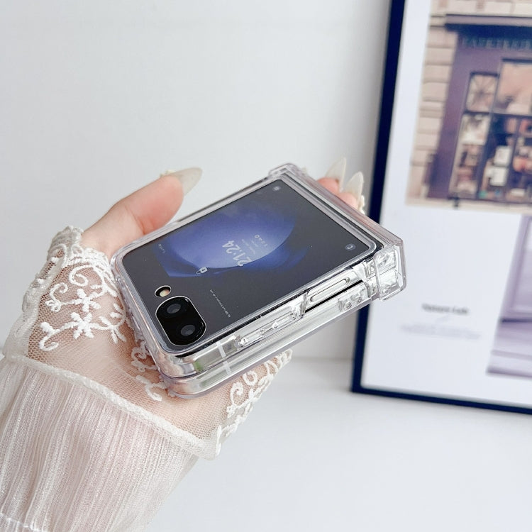 For Samsung Galaxy Z Flip6 / Flip7 FE Integrated PC Phone Case - Transparent
