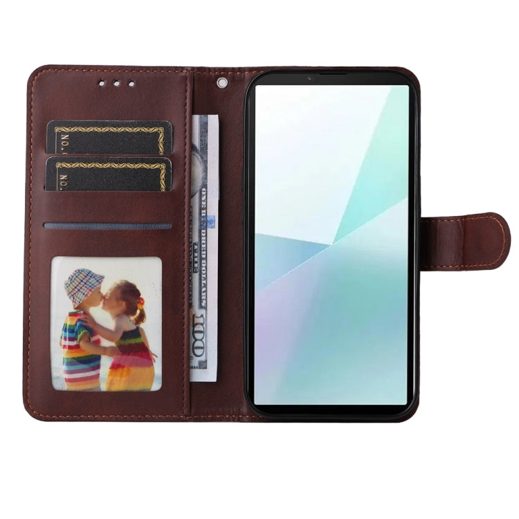For Sony Xperia 10 VI Classic Calf Texture Flip Leather Phone Case