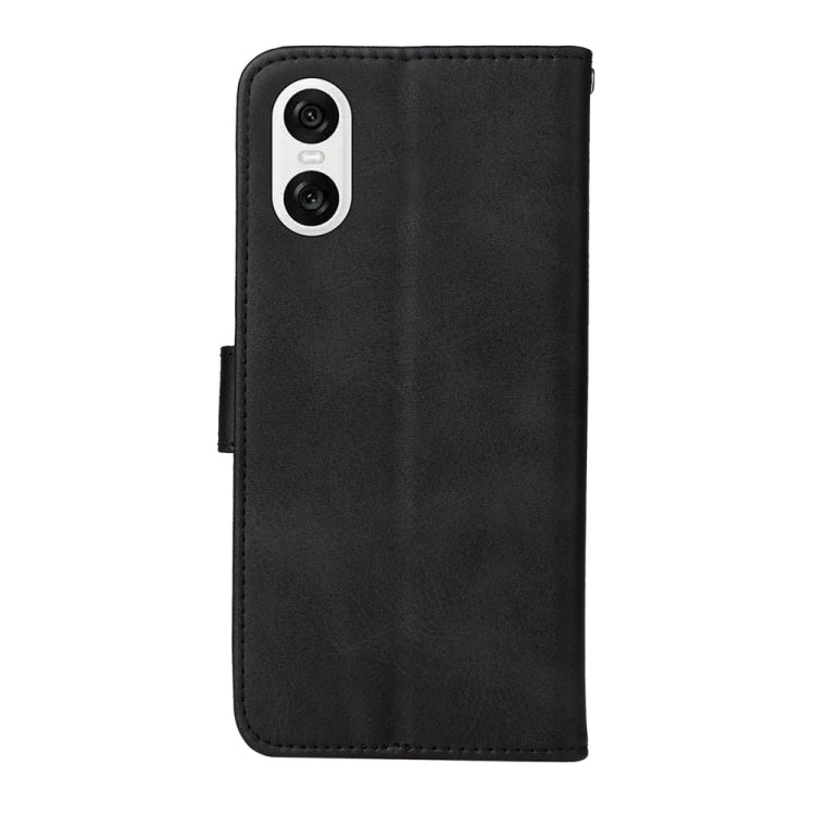 For Sony Xperia 10 VI Classic Calf Texture Flip Leather Phone Case