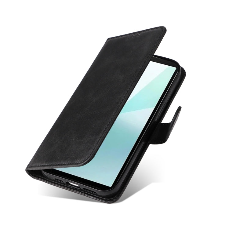 For Sony Xperia 10 VI Classic Calf Texture Flip Leather Phone Case