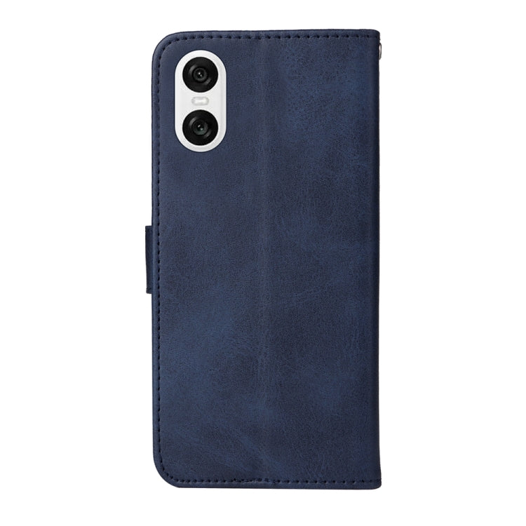 For Sony Xperia 10 VI Classic Calf Texture Flip Leather Phone Case