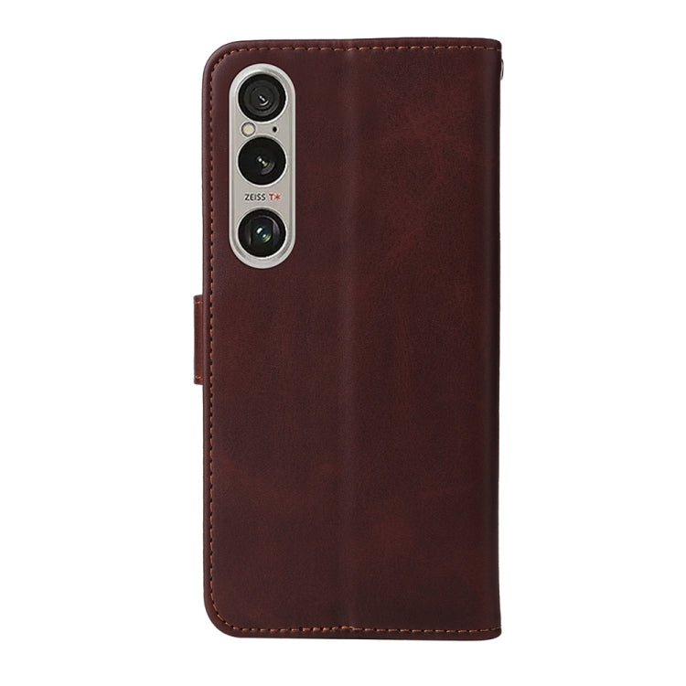 For Sony Xperia 1 VI Classic Calf Texture Flip Leather Phone Case