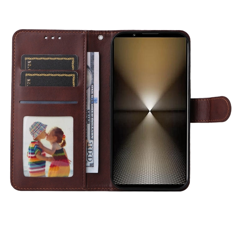 For Sony Xperia 1 VI Classic Calf Texture Flip Leather Phone Case