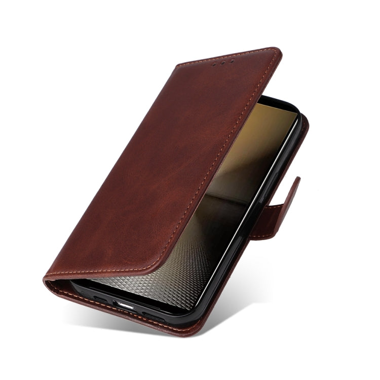 For Sony Xperia 1 VI Classic Calf Texture Flip Leather Phone Case