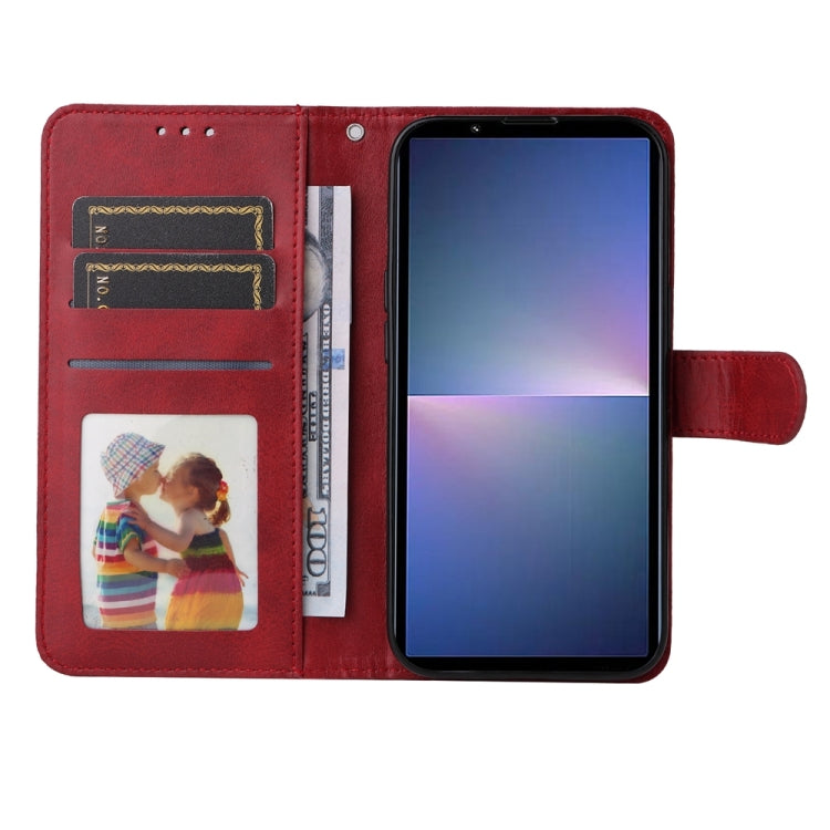 For Sony Xperia 5 V Classic Calf Texture Flip Leather Phone Case
