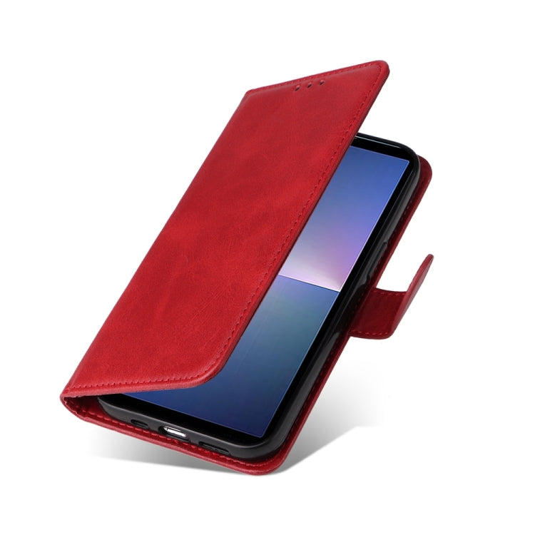 For Sony Xperia 5 V Classic Calf Texture Flip Leather Phone Case