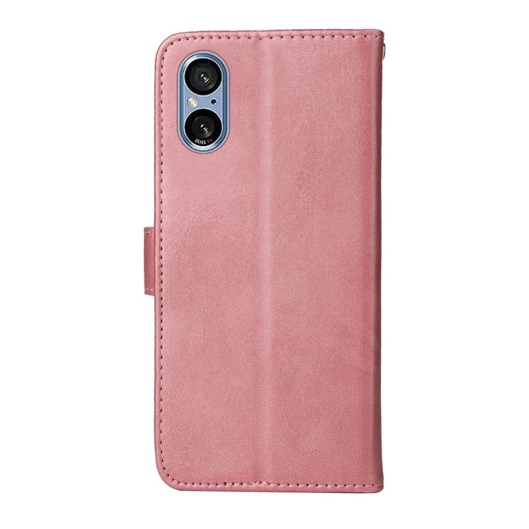 For Sony Xperia 5 V Classic Calf Texture Flip Leather Phone Case