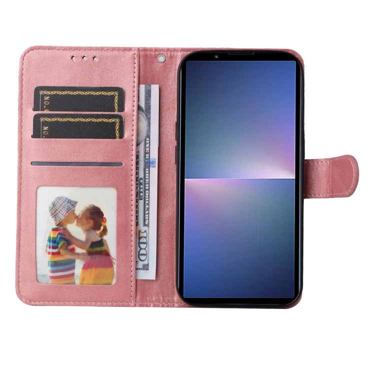 For Sony Xperia 5 V Classic Calf Texture Flip Leather Phone Case