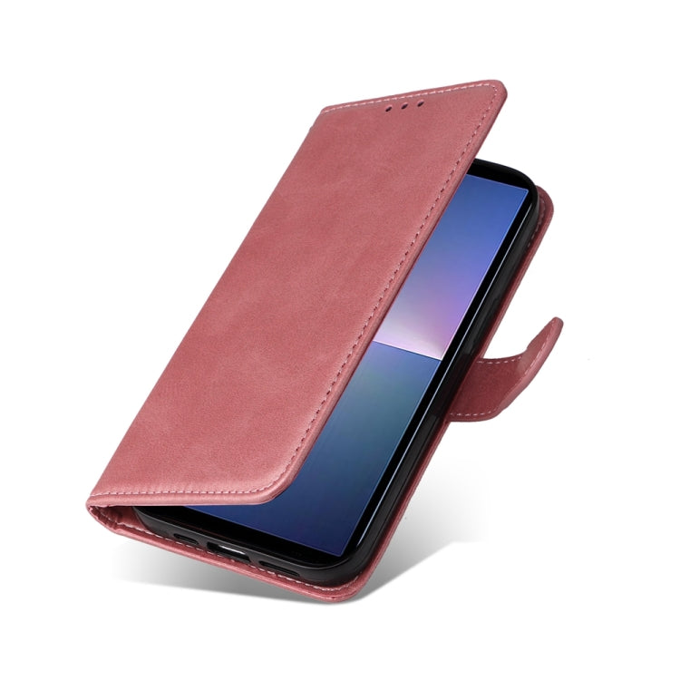 For Sony Xperia 5 V Classic Calf Texture Flip Leather Phone Case