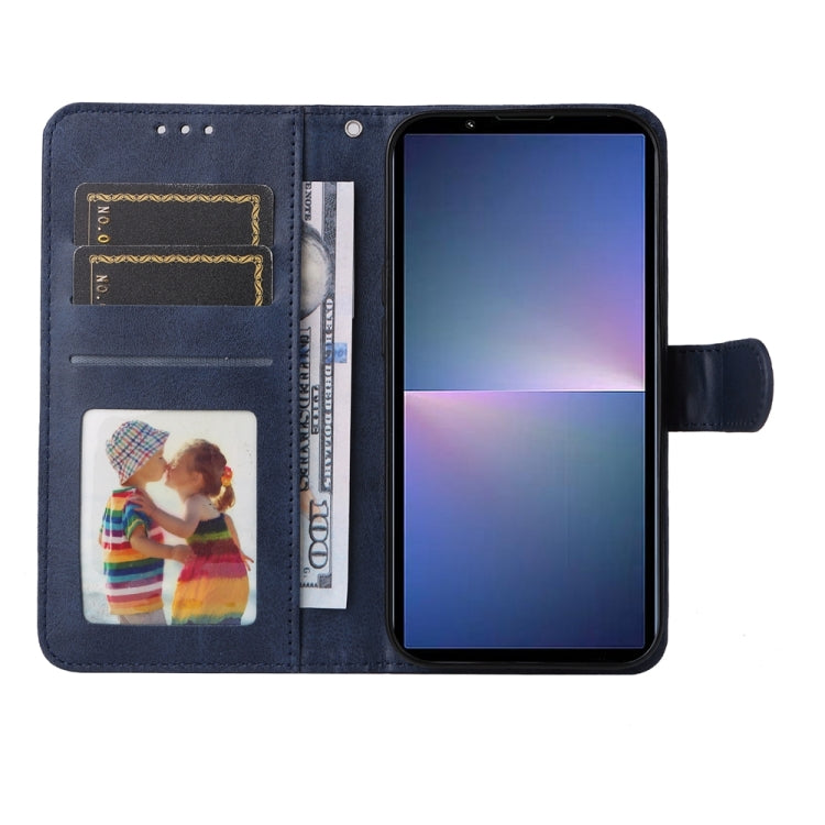 For Sony Xperia 5 V Classic Calf Texture Flip Leather Phone Case
