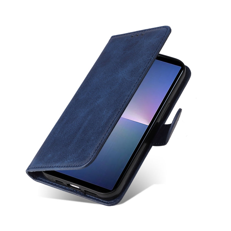 For Sony Xperia 5 V Classic Calf Texture Flip Leather Phone Case