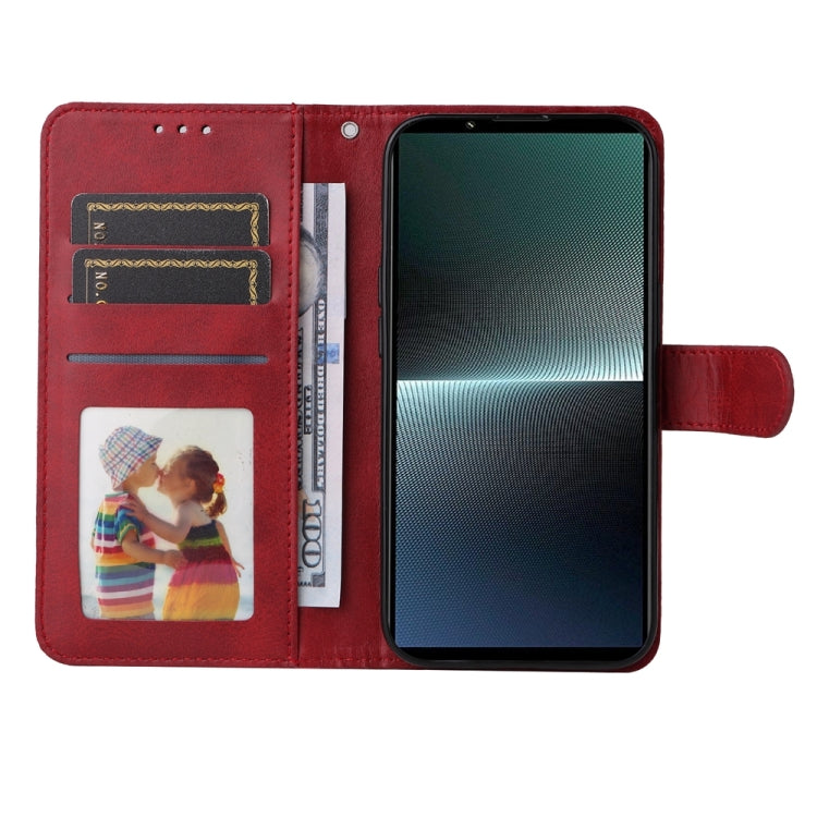 For Sony Xperia 1 V Classic Calf Texture Flip Leather Phone Case