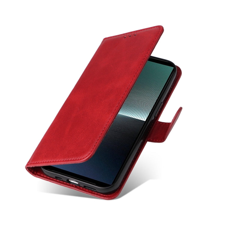 For Sony Xperia 1 V Classic Calf Texture Flip Leather Phone Case