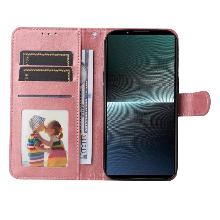 For Sony Xperia 1 V Classic Calf Texture Flip Leather Phone Case