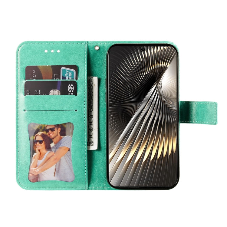 For Xiaomi Poco F6 7-petal Flowers Embossing Leather Phone Case