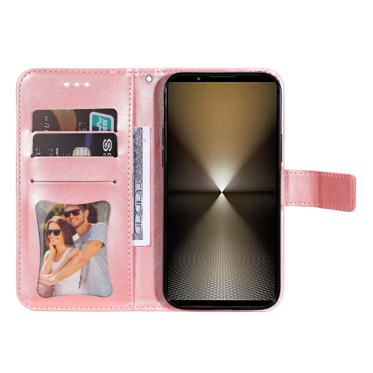 For Sony Xperia 1 VI Seven-petal Flowers Embossing Leather Phone Case