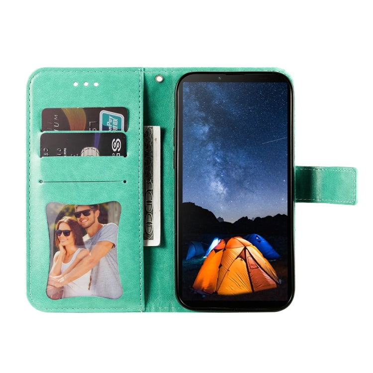 For Sony Xperia 10 V Seven-petal Flowers Embossing Leather Phone Case