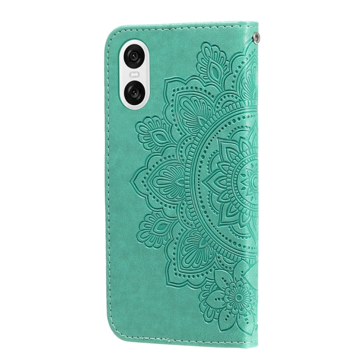 For Sony Xperia 10 VI Seven-petal Flowers Embossing Leather Phone Case