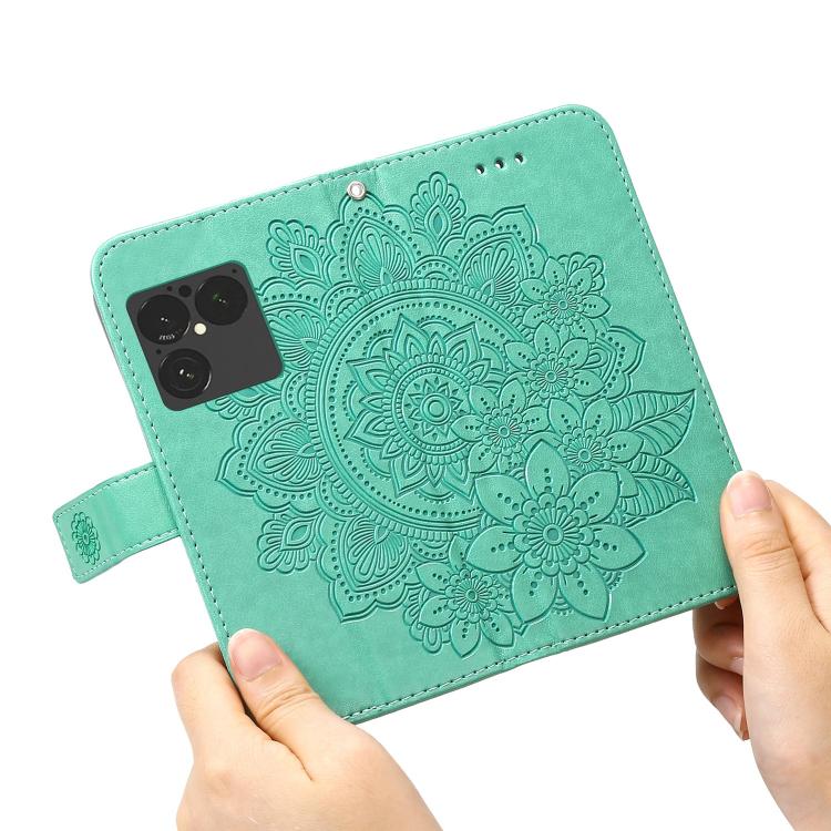 For Sony Xperia 1 VIII Seven-petal Flowers Embossing Leather Phone Case
