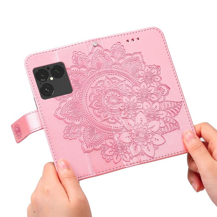 For Sony Xperia 1 VIII Seven-petal Flowers Embossing Leather Phone Case