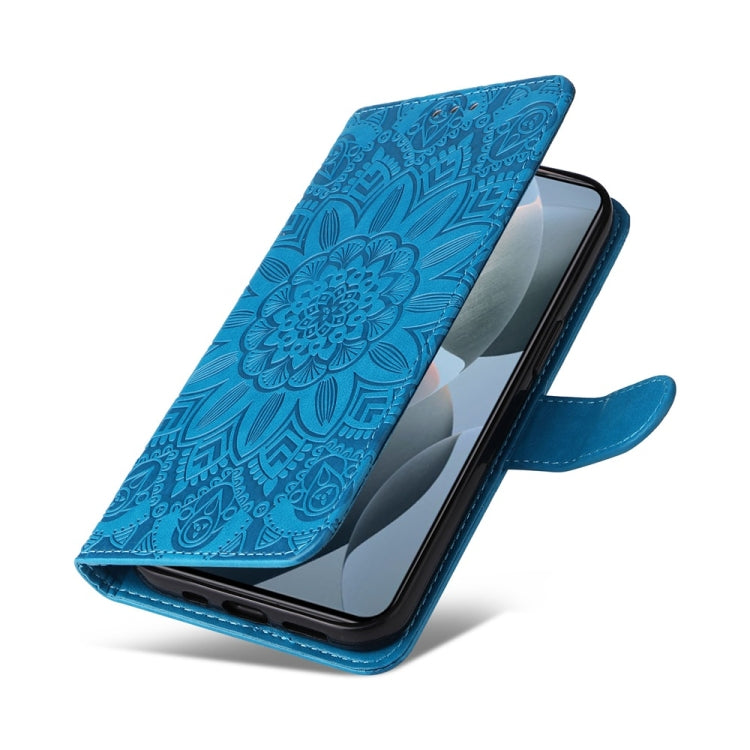 For Xiaomi 14T Embossed Sunflower Leather Phone Case
