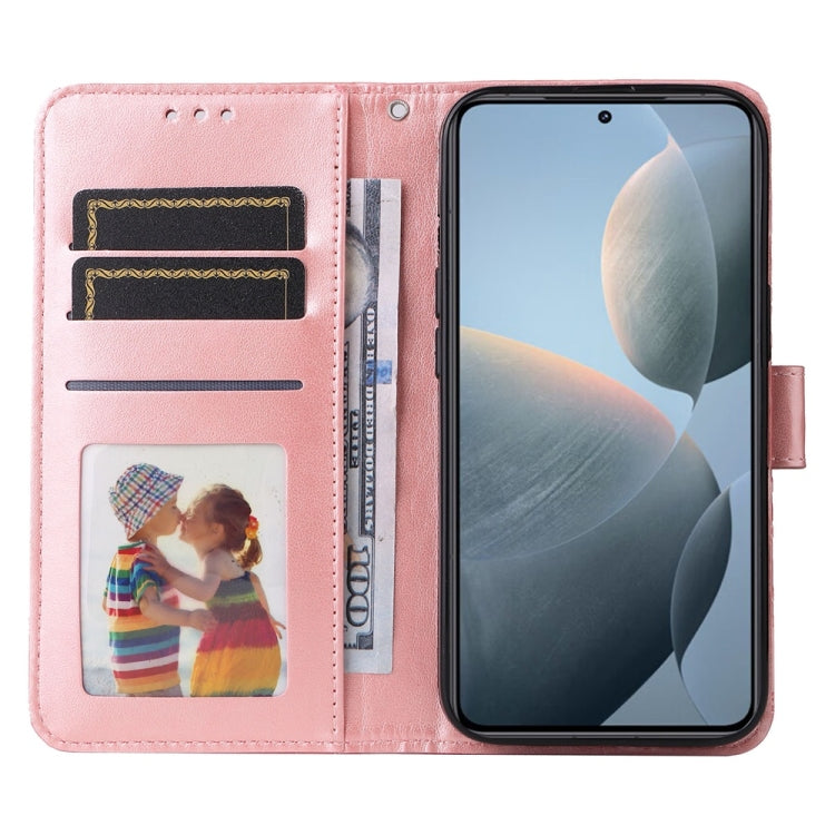 For Xiaomi 14T Embossed Sunflower Leather Phone Case