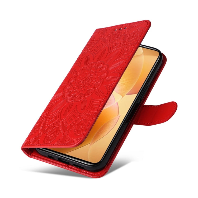 For Xiaomi 14T Pro Embossed Sunflower Leather Phone Case