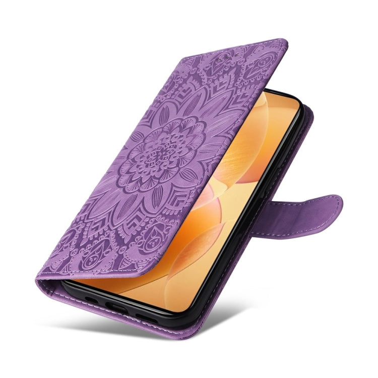 For Xiaomi 14T Pro Embossed Sunflower Leather Phone Case