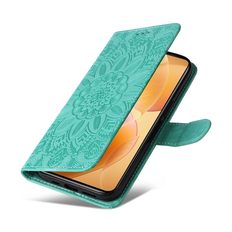For Xiaomi 14T Pro Embossed Sunflower Leather Phone Case