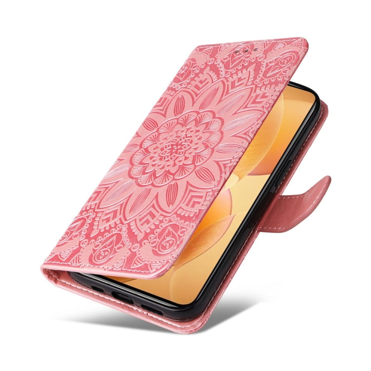 For Xiaomi 14T Pro Embossed Sunflower Leather Phone Case