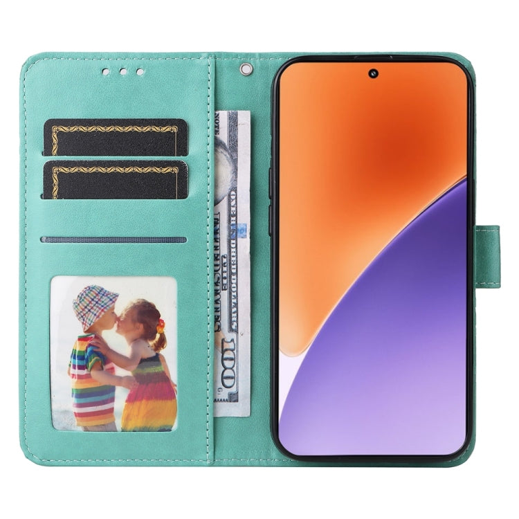 For Xiaomi 15 Embossed Sunflower Leather Phone Case