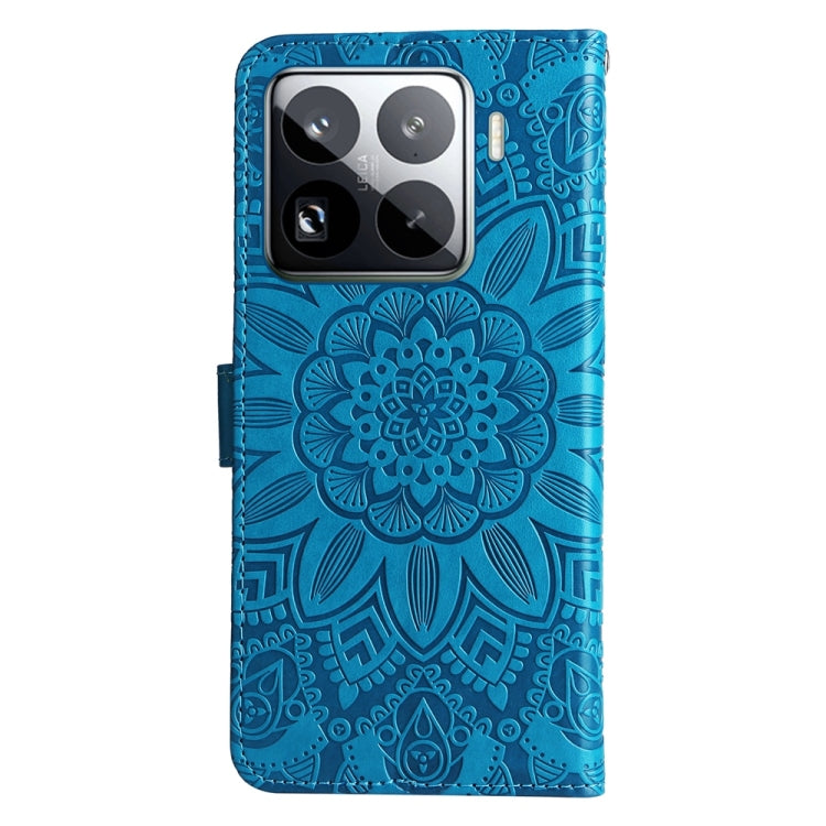 For Xiaomi 15 Pro Embossed Sunflower Leather Phone Case