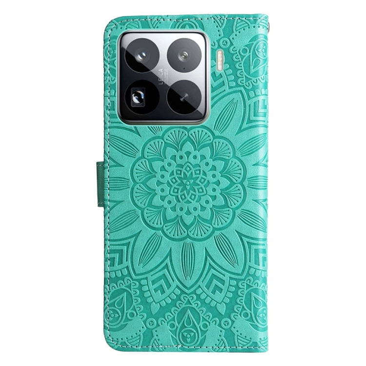 For Xiaomi 15 Pro Embossed Sunflower Leather Phone Case