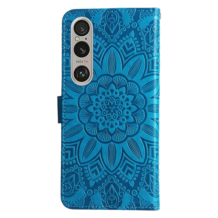 For Sony Xperia 1 VI Embossed Sunflower Leather Phone Case