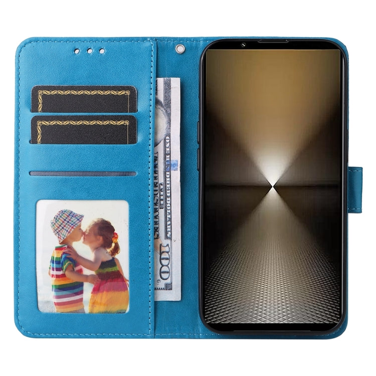 For Sony Xperia 1 VI Embossed Sunflower Leather Phone Case