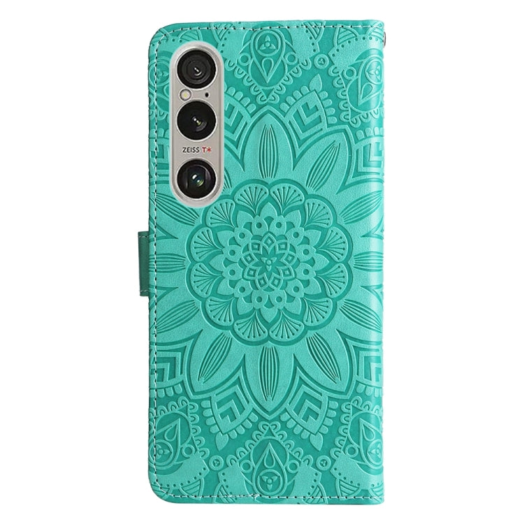 For Sony Xperia 1 VI Embossed Sunflower Leather Phone Case