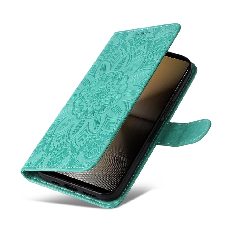 For Sony Xperia 1 VI Embossed Sunflower Leather Phone Case