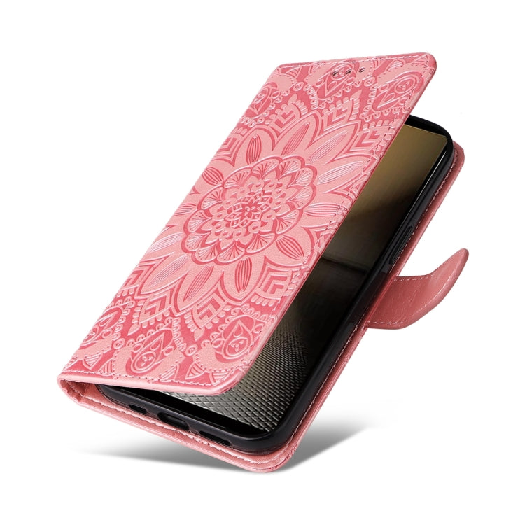 For Sony Xperia 1 VI Embossed Sunflower Leather Phone Case