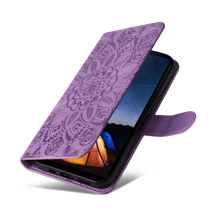 For Sony Xperia 10 V Embossed Sunflower Leather Phone Case