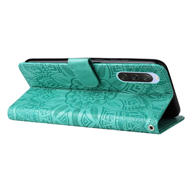 For Sony Xperia 10 V Embossed Sunflower Leather Phone Case