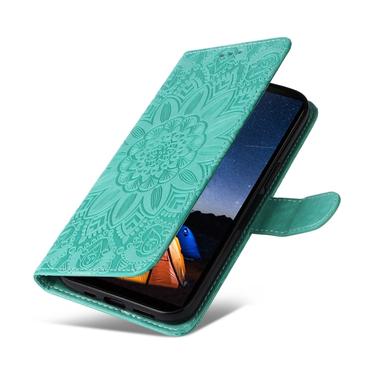 For Sony Xperia 10 V Embossed Sunflower Leather Phone Case