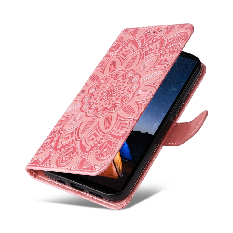 For Sony Xperia 10 V Embossed Sunflower Leather Phone Case