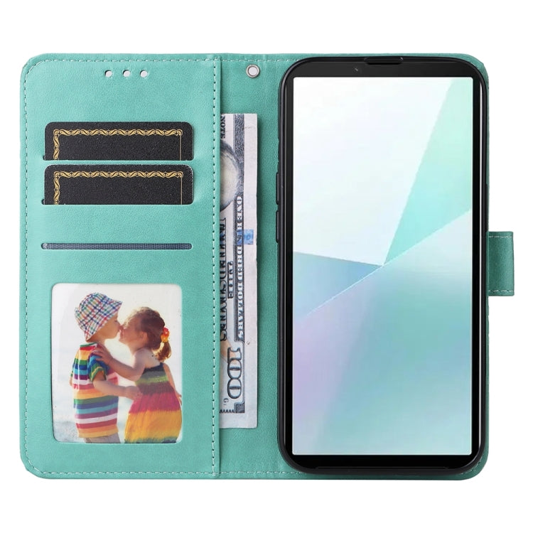 For Sony Xperia 10 VI Embossed Sunflower Leather Phone Case